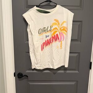 NWT Farm Rio Girls Rio Ipanema Graphic Tank Top Size L